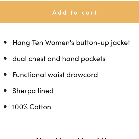 💝Hang Ten Utility Jacket SIZE: Small - Picture 10 of 10